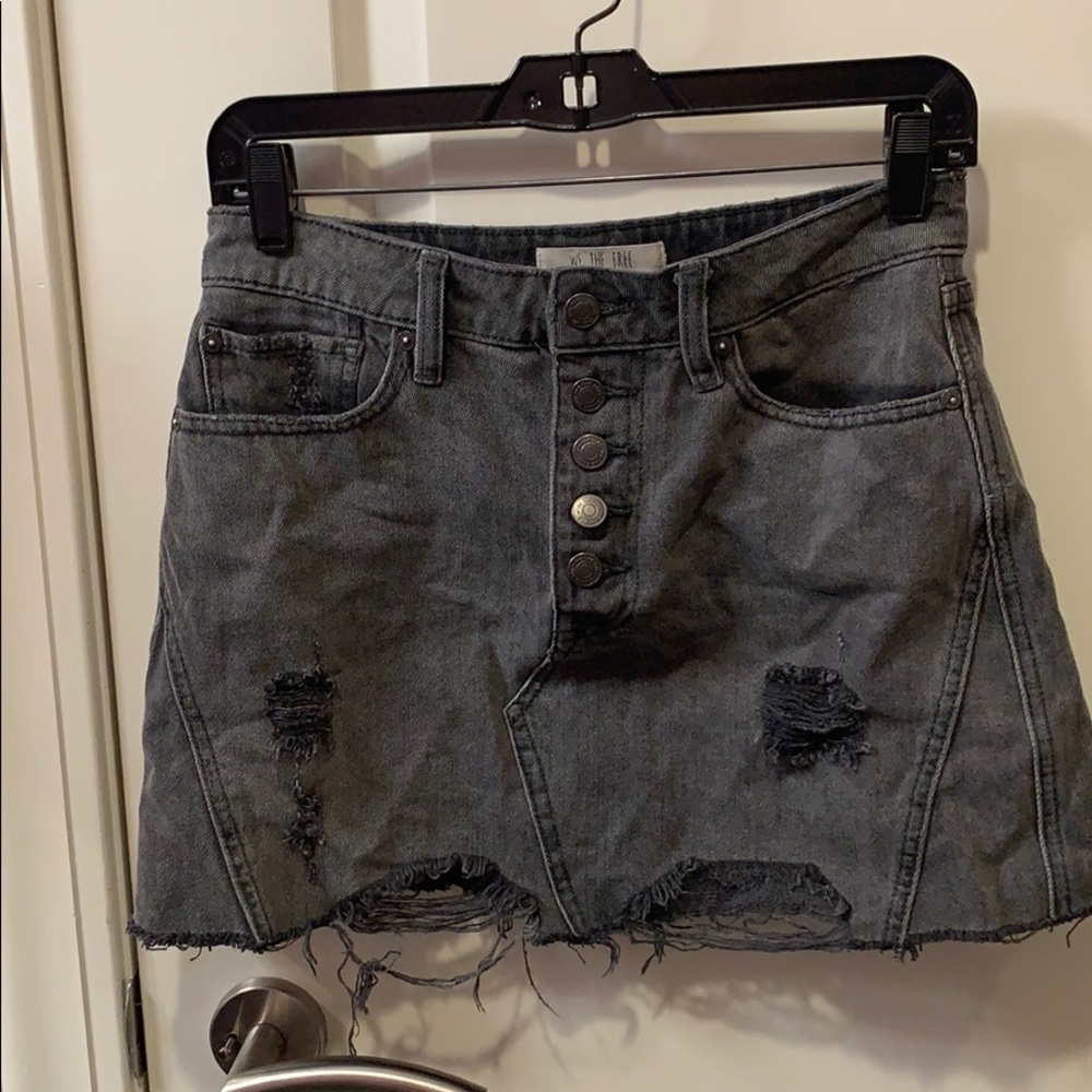 Free People Denim Skirt